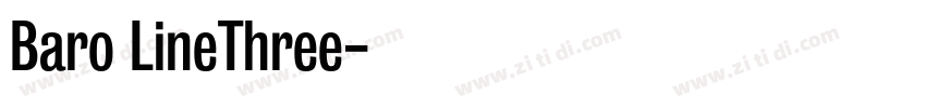 Baro LineThree字体转换